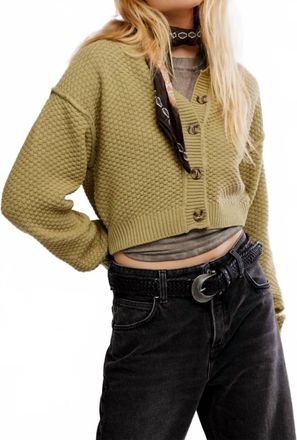 Free People Lila Cardigan In Green