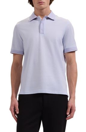 Bugatchi Jacquard Cotton Polo in Lilac at Nordstrom, Size Xx-Large