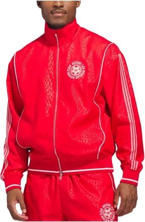 adidas NY Track Jacket - Heren - Sportshirts - Rood - M - Polyester - Fitness