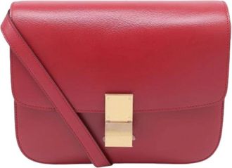 Celine Pre-owned Cross Body Bags, female, Red, Size: ONE SIZE Pre-owned Vintage Cross Body Bag