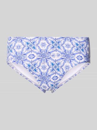Joop Slim Fit Bikini-Hose mit floralem Allover-Print Modell Muri in Blau, Gr&ouml;&szlig;e 36
