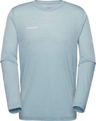 Mammut Tree Wool Fl Long-Sleeve Shirt - Mens in Nebla at Nordstrom, Size X-Large