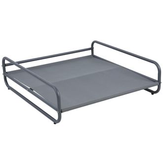Oviala Estructura para sill&oacute;n modular de jard&iacute;n y otomana gris