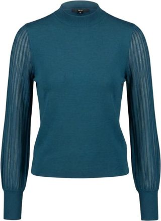 Zero &deg;C Fijngebreide trui met opstaande kraag - Dames - Truien - Groen - Maat: 2XL
