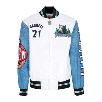 Mitchell & Ness NBA Burst Bomberjack Kevin Garnett - Heren - Bomber jackets - Veelkleurig - XL - Wol - Jassen
