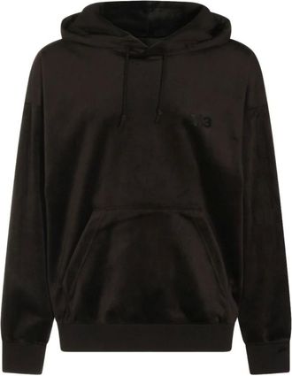 Yohji Yamamoto Hoodies & sweatvesten, Dames, Zwart, L, Logo Hoodie