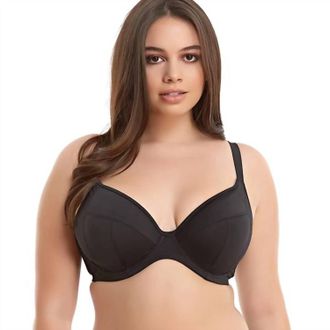 Elomi Essentials Plunge Underwire Bikini Top In Black