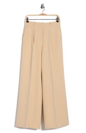 BOSS Tiwi Wide Leg Trousers in Open Beige at Nordstrom Rack, Size 12