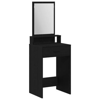 vidaXL Vidaxl - Tocador Roble Negro 50 X 41 X 140 Cm Madera Contrachapada