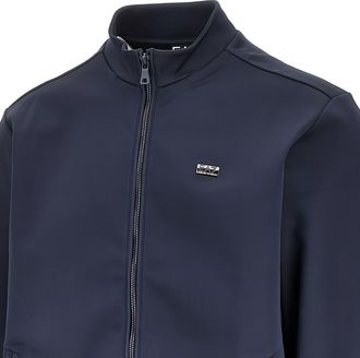 Emporio Armani Logo-Plaque Track Sweatshirt - Navy
