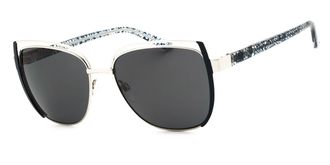 Bebe BB7249 040 Womens Sunglasses Silver Size 57