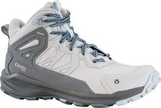 Oboz Footwear Womens Katabatic Mid B-Dry Waterproof Shoes In Drizzle