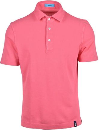 Drumohr Fuchsia Cotton Polo Shirt