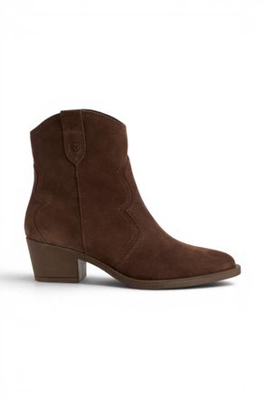 Tamaris Womens Brown Suede Leather Cowboy Western Ankle Boots - 25702-41