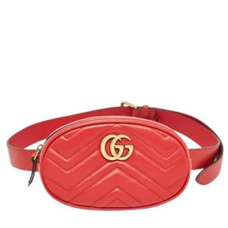 Gucci Pre-owned GG Marmont Belt Bag - - Pre-owned - Donna - Rosso - ONE SIZE