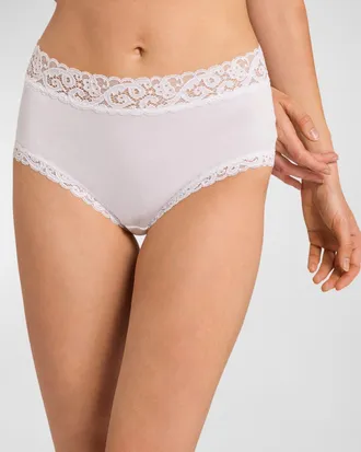 Hanro Moments Lace-Trim Full Brief