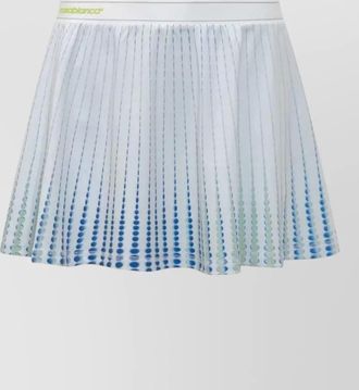 Casablanca tennis gradient pleated skirt dashed pattern