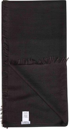 Brunello Cucinelli Womens Scarf Cashmere And Silk - Coffee Brown Scarfs
