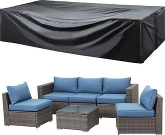 OEM Funda Oxford 210d Para Muebles De Jard&iacute;n, Funda Protectora De Tela, Impermeable, Con Cord&oacute;n Y Mosquet&oacute;n (320 X 160 X 71 Cm)