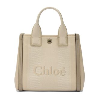 Chloé Handbags, female, Beige, Size: ONE SIZE Small Carry Tote