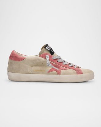 Golden Goose Super-Star Suede Low-Top Sneakers