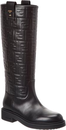 Fendi Fendi Filo Ff Leather Knee-High Boot