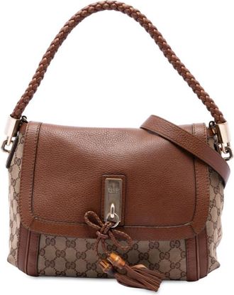 Gucci Pre-owned Gucci GG Canvas Bella Flap Satchel Ladies WFQ4LYKY8AAPD6AX