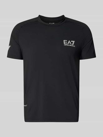 Emporio Armani T-Shirt mit Label-Print in Black, Gr&ouml;&szlig;e XXXL