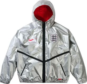 Nike x Palace x England Cryoshot Dri-Fit Academy Anthem Jacket Pewter Grey Bright Crimson Black IH1610-052