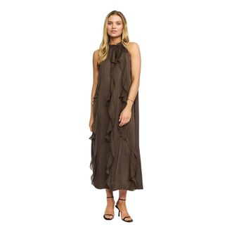 2-Biz Midi Dress - female - 2-Biz - Midi Dresses - Brown - L - Dresses