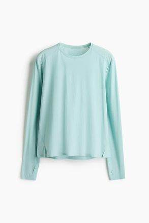 H&M Sports Top With Drymove in Amazonite Blue at Nordstrom, Size Xx-Large