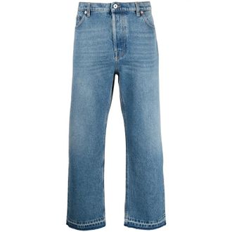 Valentino Garavani Dual Material Denim Trousers