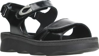 Wolky Medusa Sandal in Black Reflex Leather at Nordstrom, Size 10Us