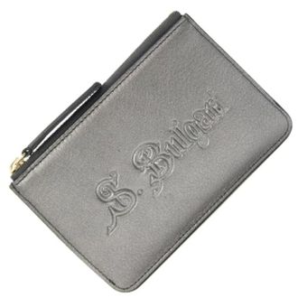 Bulgari Pre-owned Leather Wallet - unisex - Vintage Accessoires - Grijs - ONE Size - Leer - Vintage