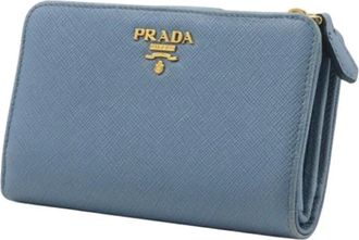 Prada Pre-owned Wallets, female, Blue, Size: ONE SIZE Pre-owned Vintage Fabric Wallet