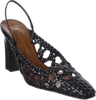 Giuseppe Zanotti Brenda 90 Leather Slingback Pump
