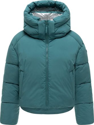 Marikoo Zilvaa dames winterjas - korte pufferjas met afneembare capuchon