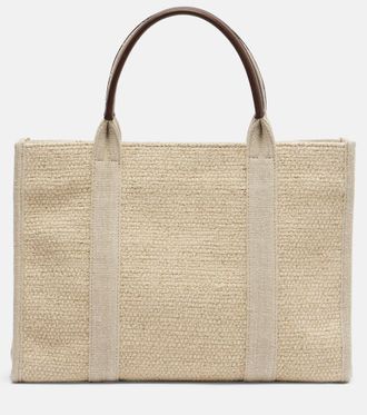 The Row Borsa Georgia Medium in canvas con pelle