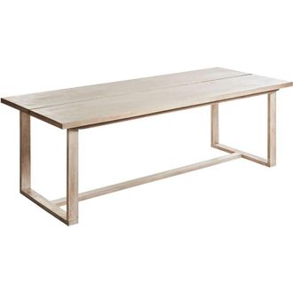 Beliani Tavolo da pranzo da giardino in legno di acacia rustico per 6 persone allaperto 230 x 100 cm Azzanello