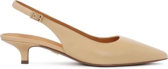 Kazar Beige leren eend pumps - Dames - Pumps - Beige - 37 EU - Leer - Schoenen