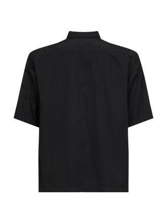 C.P. Company Mens Black Chrome-R Lens Overshirt Polyamide Shirt