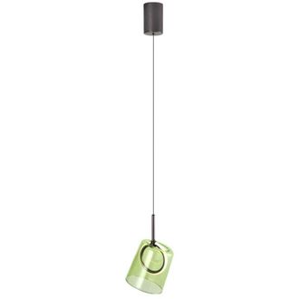 Paul Neuhaus Paul Neuhaus Zula Lámpara de techo colgante delgada verde 1x 6W LED 3000K