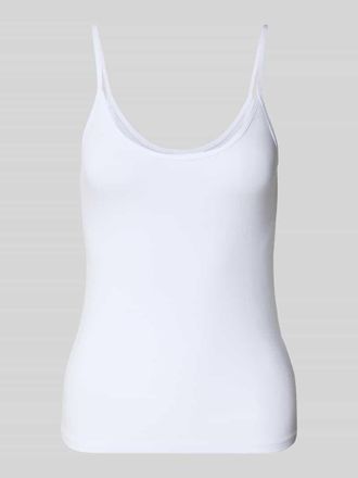 Gina Tricot Tr&auml;gertop mit Rundhalsausschnitt in Weiss, Gr&ouml;&szlig;e L