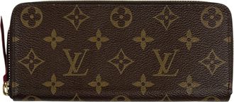 Louis Vuitton Bordeaux Brown Fuchsia Monogram Monogram Long Bill Wallet (Bi-Fold) (Pre-Owned)