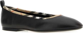 Burberry Womens Robin Ballerina Black Lamb