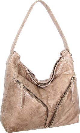 Nino Bossi Vintage Leather Multi-Pocket Hobo in Taupe