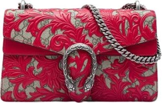 Gucci Pre-owned Arabesque Dionysus Schoudertas - Dames - Vintage Schoudertas - Rood - ONE Size - Leer - Vintage