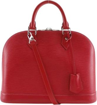 Louis Vuitton Pre-owned Alma PM Epi 2way Bag - Dames - Vintage Handtas - Rood - ONE Size - Leer - Vintage