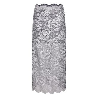 Paco Rabanne Floral-lace Midi Skirt