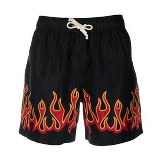 Palm Angels Burning Flames Swim Shorts